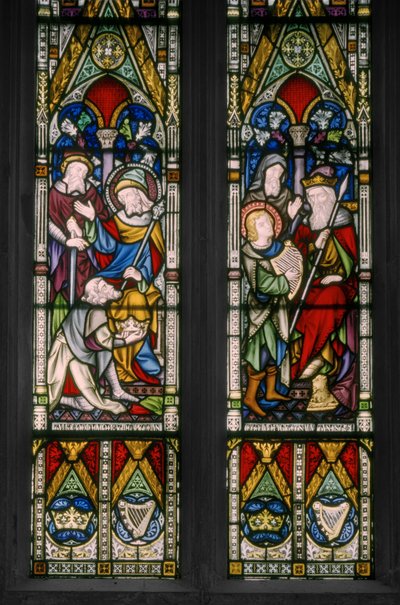 Biblical Scenes of David & Saul (detail) by Augustus Welby Northmore Pugin